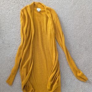 a new day Women's Open Front Cardigan in Mustard
